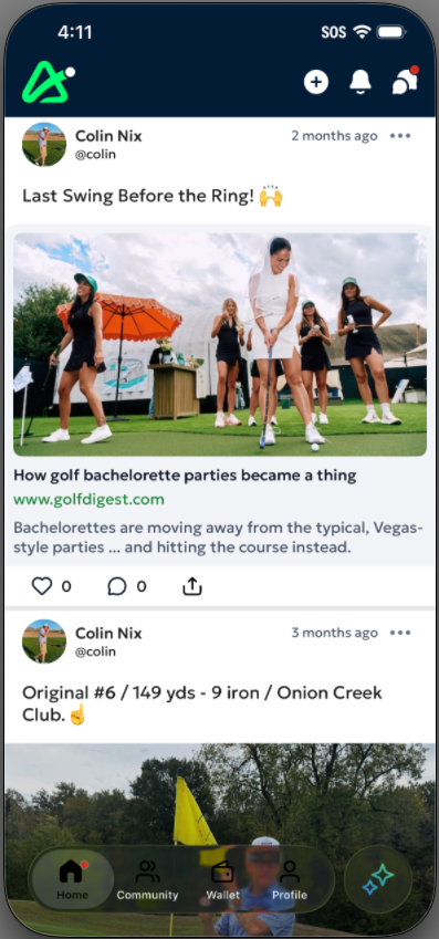 App overview and main dashboard